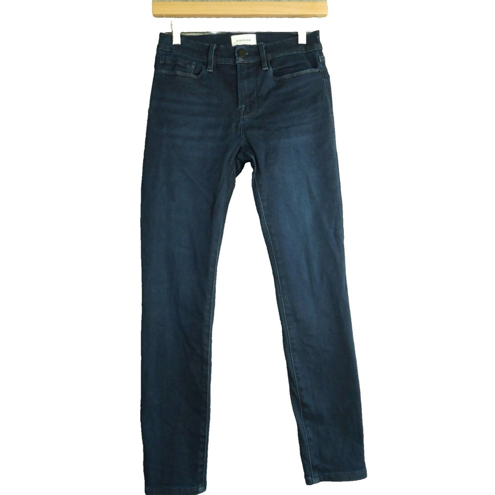 Frame Denim Women's Skinny Jeans - Dark Blue